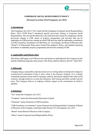 CSR Policy